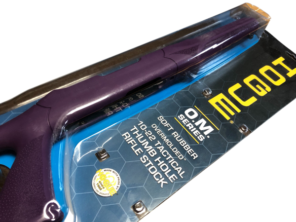 Schaft Ruger 10-22 Overmolded Tactical Thumbhole Soft Rubber .920 Barrell Channel purble